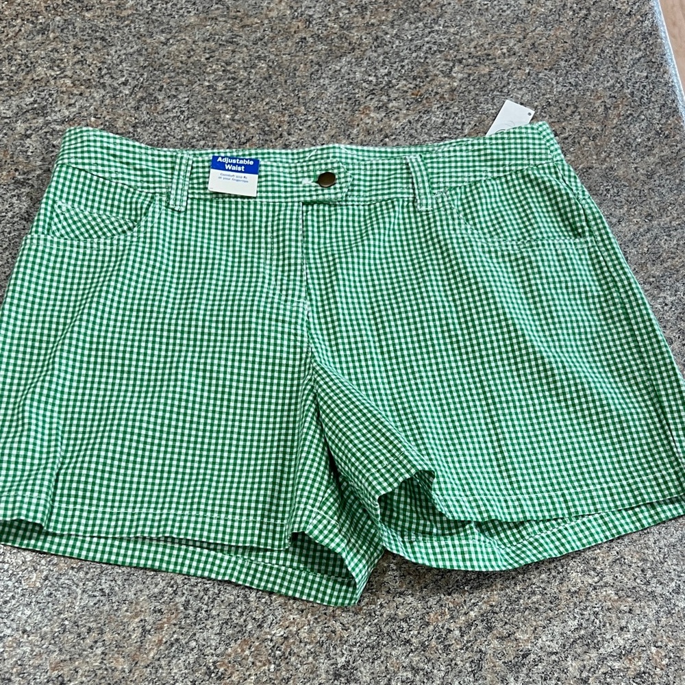 Talbot Kids Green Checkered with adjustable waist size 20